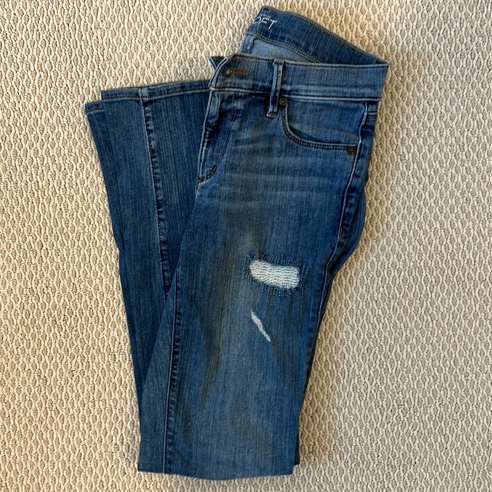 Loft skinny distressed jeans